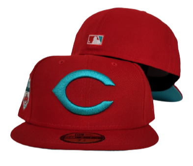 Red Cleveland Indians Teal Bottom 1948 World Series Side Patch New Era 59Fifty Fitted