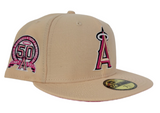 Blush Los Angeles Angels Fusion pink Bottom 50th Anniversary New Era 59Fifty Fitted