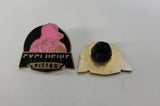EXCLUSIVE FITTED PINK METAL PIN