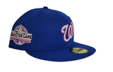 Royal Blue Washington Nationals Fusion Pink Bottom 2018 All Star Game New Era 59Fifty Fitted