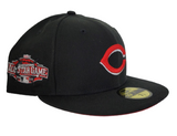 Black Cincinnati Reds Red Bottom 2015 All Star Game Side Patch New Era 59Fifty Fitted