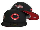 Black Cincinnati Reds Red Bottom 2015 All Star Game Side Patch New Era 59Fifty Fitted