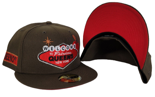 Brown Welcome To Fabulous Queens Red Bottom New Era 59Fifty Fitted Hat