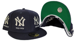 Navy Blue New York Yankees Timeline Logo New Era 59Fifty Fitted