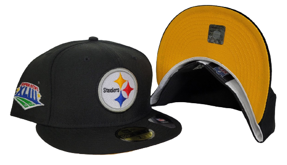 Black Pittsburgh Steelers 6X Super Bowl Champions New Era 59FIFTY Fitted 71/2