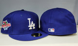 Royal Blue Los Angeles Green Paisley Bottom 1988 World Series Side Patch New Era 59Fifty Fitted