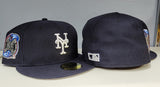 Navy Blue New York Mets 2000 Subway Series Side Patch New Era 59Fifty Fitted