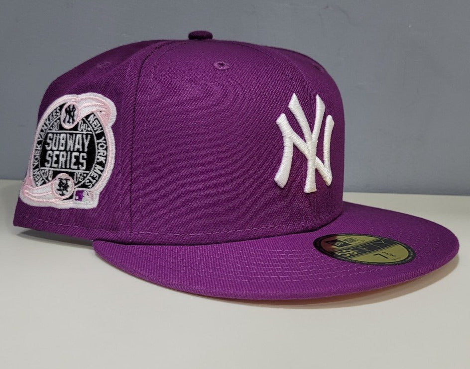 New Era 59FIFTY MLB NY Yankees 2000 Subway Series Fitted w/ Pink Bottom