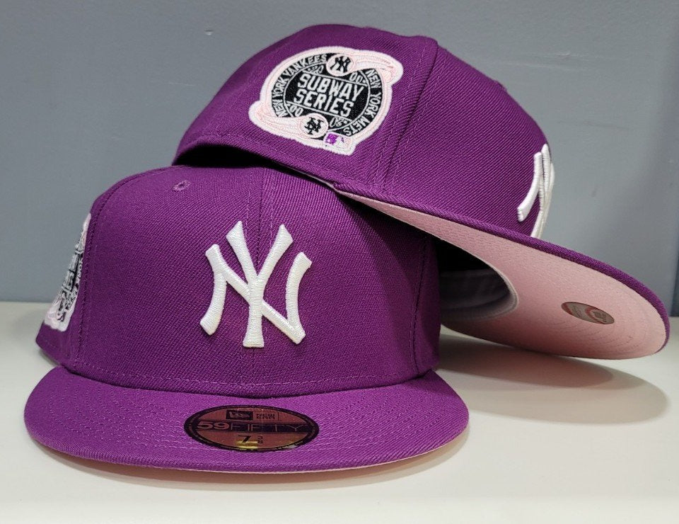 New Era 59FIFTY MLB NY Yankees 2000 Subway Series Fitted w/ Pink Bottom