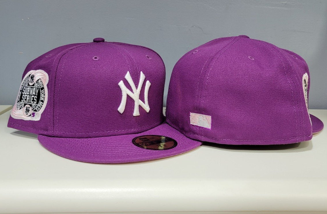 New Era 59FIFTY MLB NY Yankees 2000 Subway Series Fitted w/ Pink Bottom