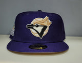 Purple Toronto Blue Jays Tan Bottom 1991 All Star Game Side Patch New Era 59Fifty Fitted