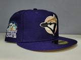 Purple Toronto Blue Jays Tan Bottom 1991 All Star Game Side Patch New Era 59Fifty Fitted