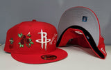 Red Houston Rockets Logo impressions New Era 59FIFTY Fitted