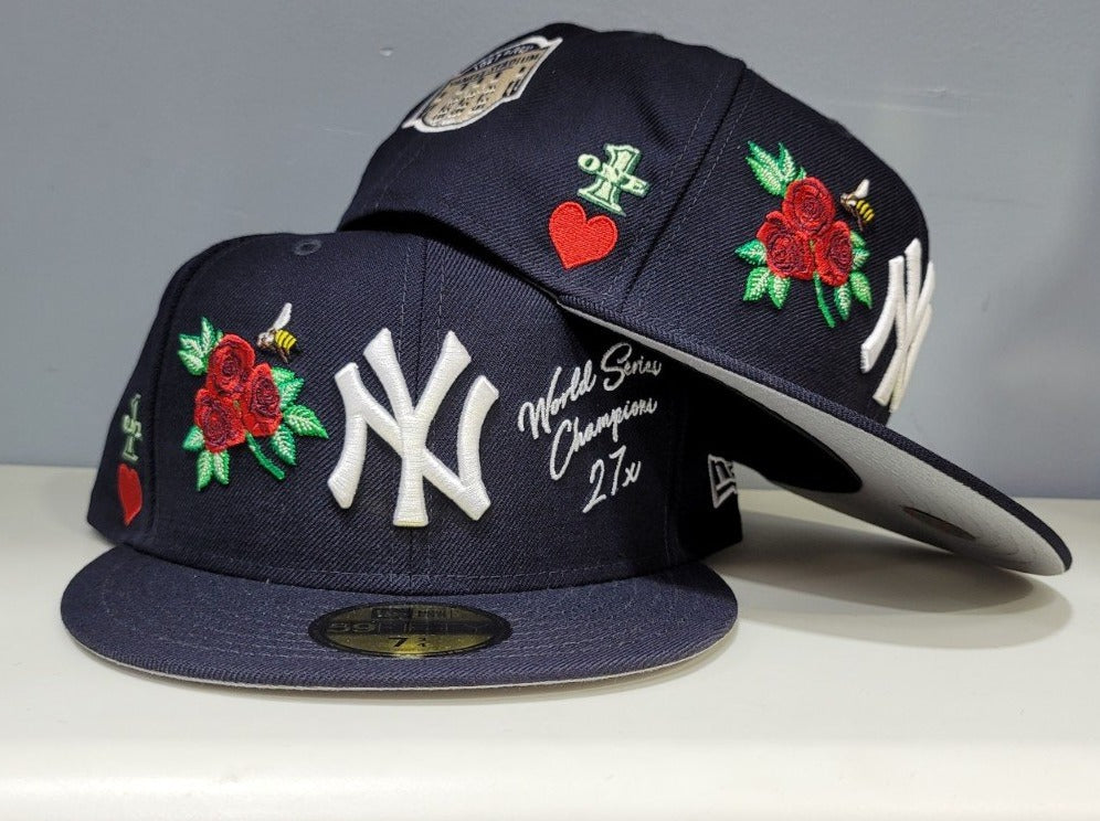 Product - Navy Blue New York Yankees Logo impressions New Era 59FIFTY Fitted