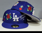 Royal Blue Los Angeles Dodgers Logo impressions New Era 59FIFTY Fitted