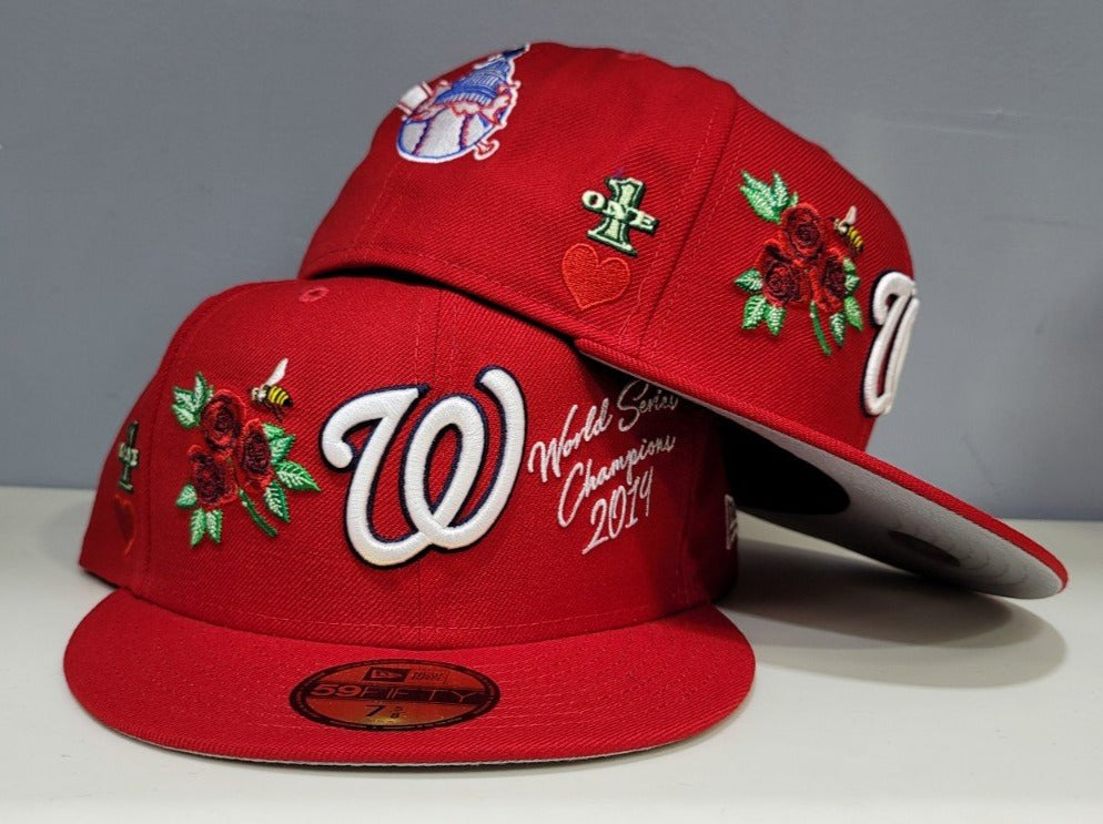 New Era Red Washington Nationals 2022 4th of July On-Field 59FIFTY Fitted Hat