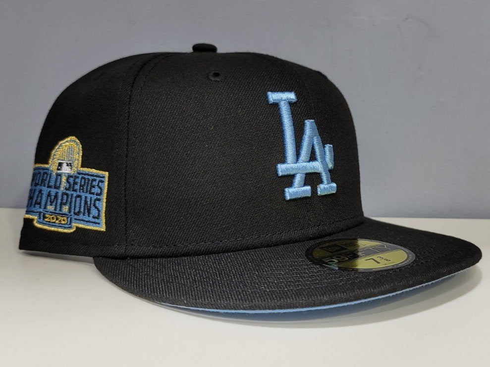 Royal Blue Los Angeles Dodgers Icy Blue Bottom Swarovski Crystal 1980 All Star Game Side Patch New Era 59FIFTY Fitted 73/4