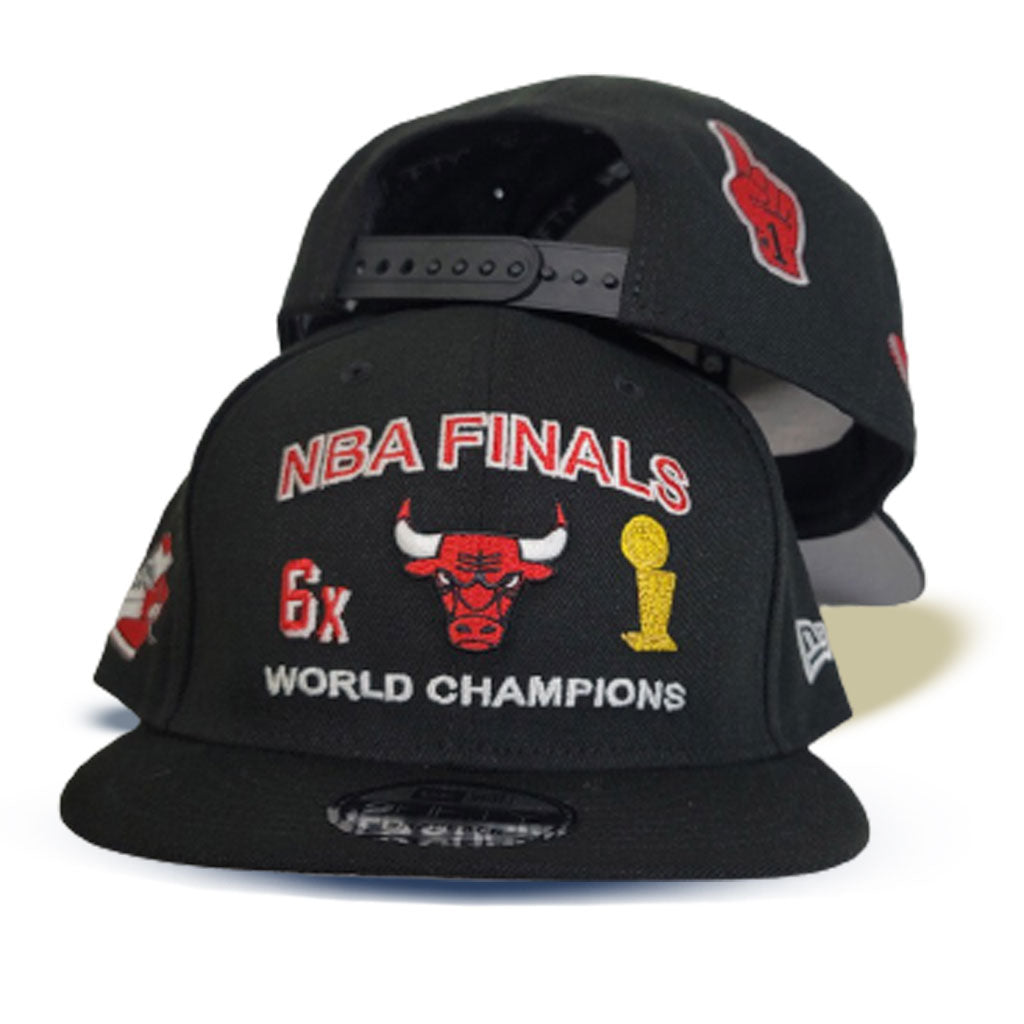 New Era - Chicago Bulls Champions Patch 9FIFTY Snapback Cap - Black