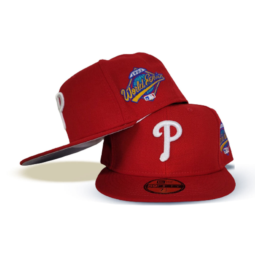 Red Philadelphia Phillies 2x World Series Champions New Era 59FIFTY Fitted 77/8