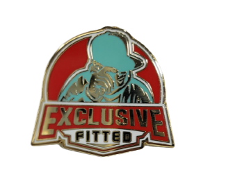 Exclusive Fitted Metal Pin Red Color – Exclusive Fitted Inc.