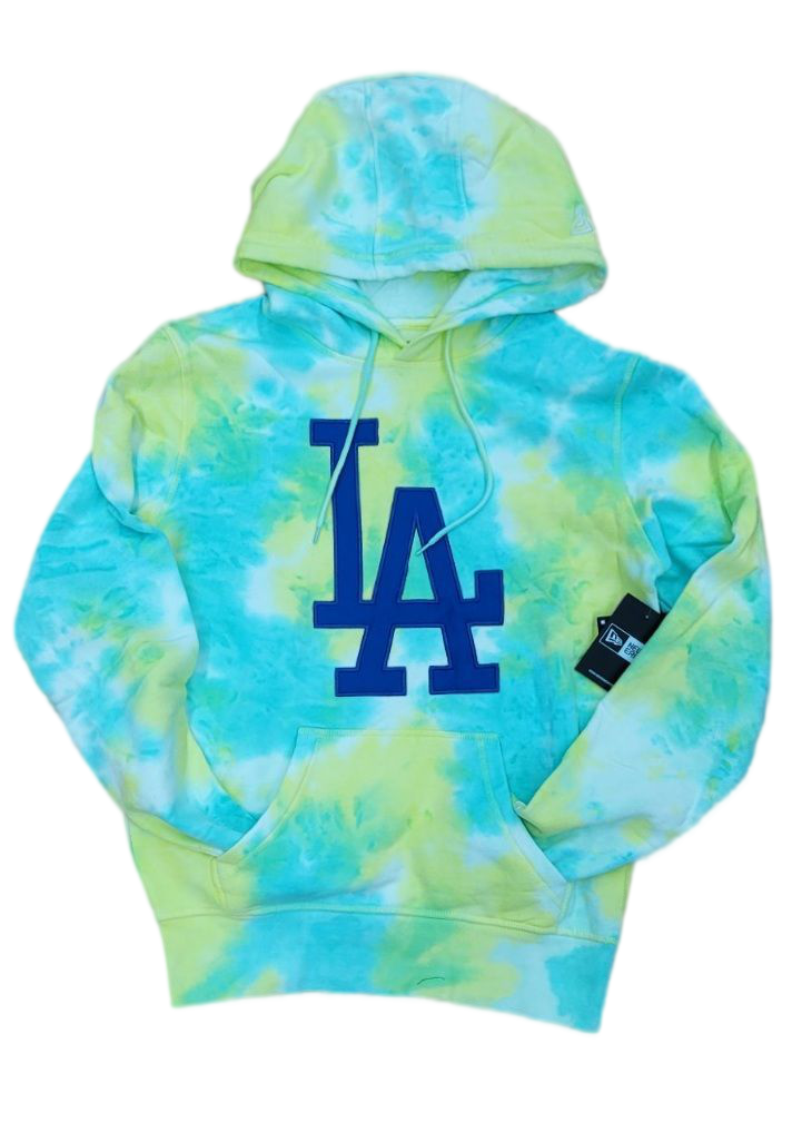 LA Dodgers Mitchell & Ness 19 Hooded Longsleeve All Blue - The