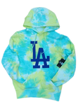 Los Angeles Dodgers New Era Green Tie-Dye Pullover Hoodie