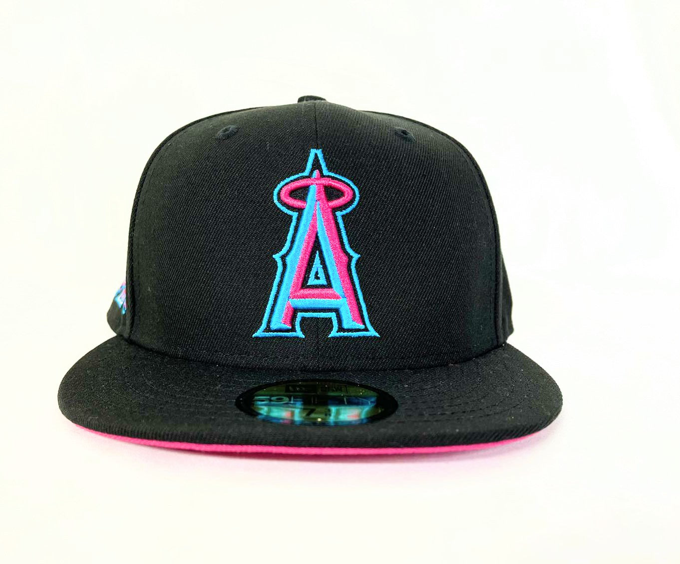 Los Angeles Angels New Era 40th Season Passion 59FIFTY Fitted Hat - Black /Pink