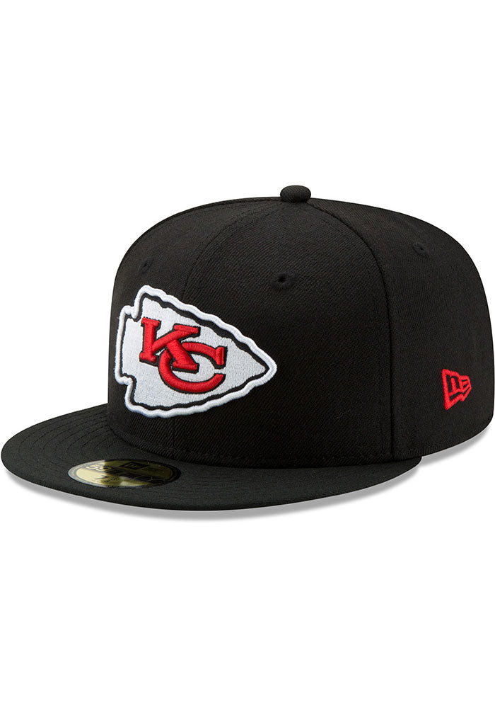 Black Kansas City Chiefs New Era Super Bowl LVII Side Patch 59FIFTY Fitted  Hat