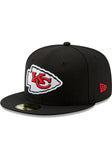 Kansas City Chiefs New Era Black Super Bowl LV Side Patch 59FIFTY Fitted Hat