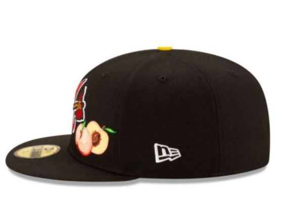 Mlb Atlanta Braves Black Offset New Era 59fifty Fitted New Era