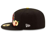 NEW ERA ATLANTA BRAVE OFFSET BLACK 59FIFTY FITTED HAT