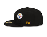Black Pittsburgh Steelers Gray Bottom New Era X Just Don New Era 59FIFTY Fitted