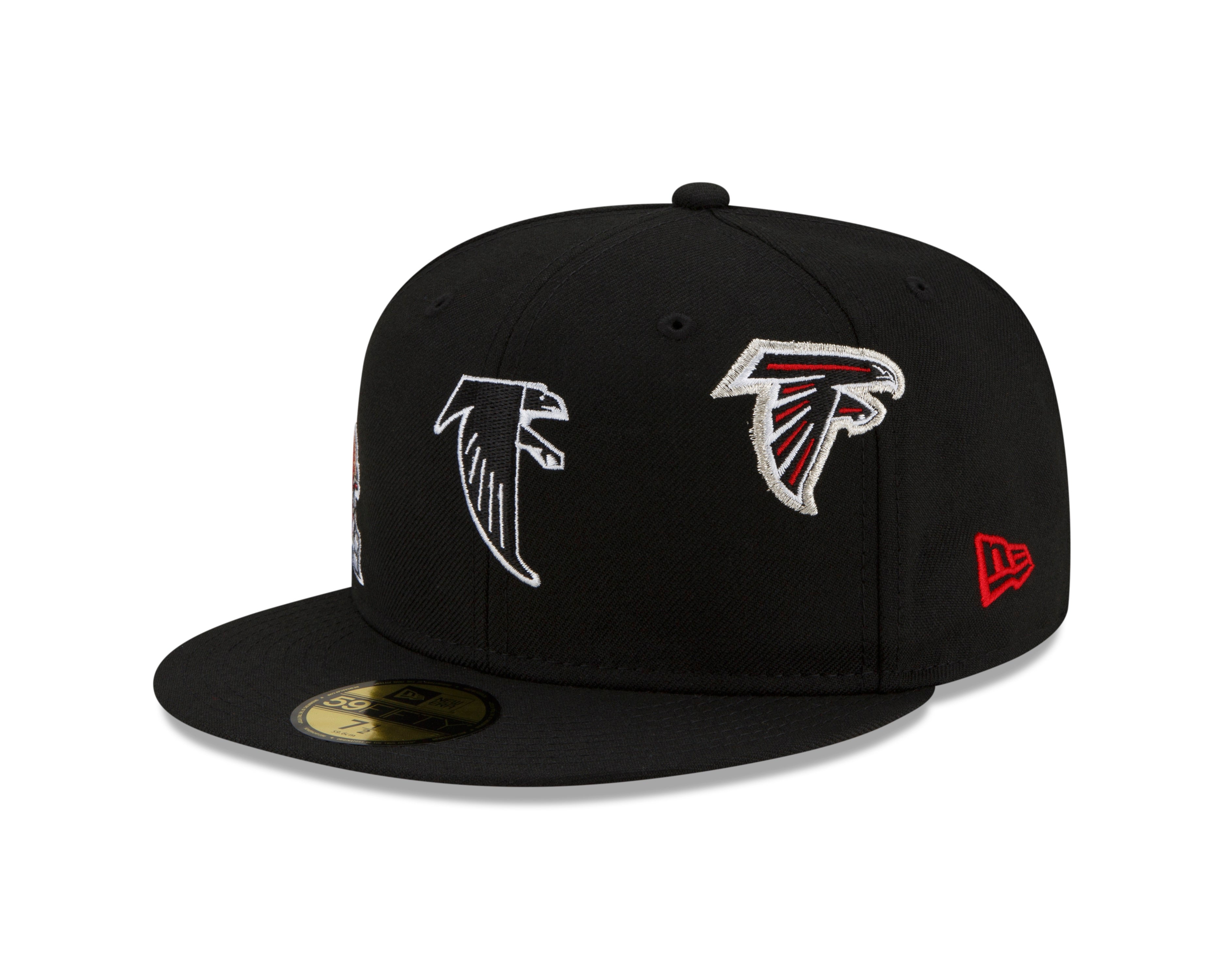 Black Atlanta Falcons Red Bottom New Era X Just Don New Era 59FIFTY Fi –  Exclusive Fitted Inc.