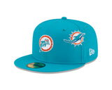 Miami Dolphins Gray Bottom New Era X Just Don New Era 59FIFTY Fitted Hat