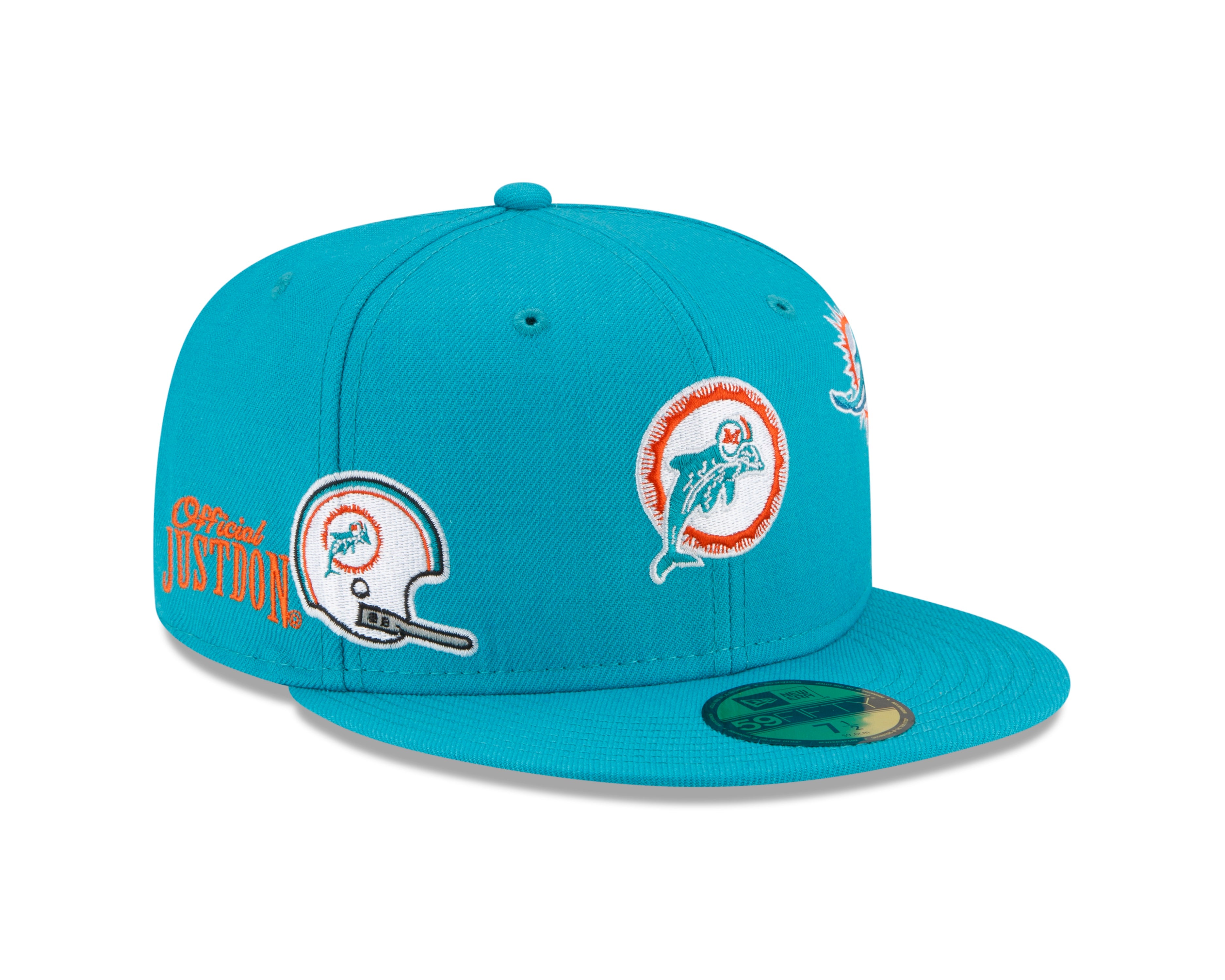Miami Dolphins Gray Bottom New Era X Just Don New Era 59FIFTY