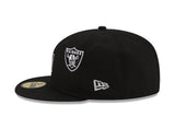 Black Las Vegas Raiders Gray Bottom New Era X Just Don New Era 59FIFTY Fitted Hat
