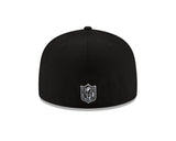 Black Las Vegas Raiders Gray Bottom New Era X Just Don New Era 59FIFTY Fitted Hat