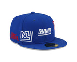 Royal Blue New York Giants Gray Bottom New Era X Just Don New Era 59FIFTY Fitted Hat