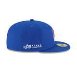 Royal Blue Alpha Industries X Chicago Cubs Dark Green Bottom New Era 59Fifty Fitted