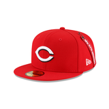 Red Alpha Industries X Cincinatti Reds Dark Green Bottom New Era 59Fifty Fitted