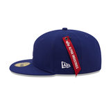 Royal Blue Alpha Industries X Los Angeles Dodgers Dark Green Bottom New Era 59Fifty Fitted