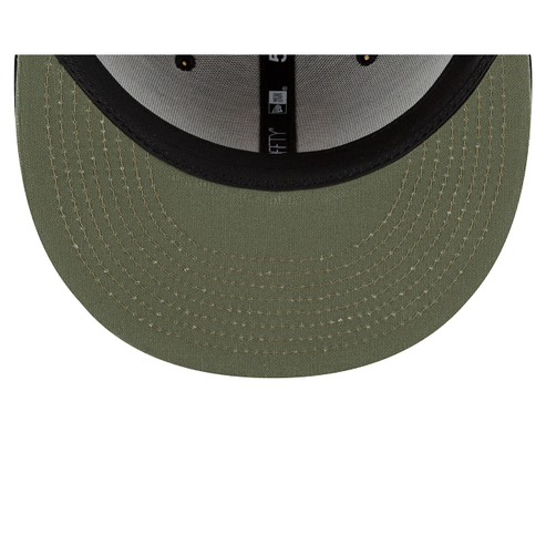 Black Alpha Industries X San Francisco Giants Dark Green Bottom New Era 59Fifty Fitted