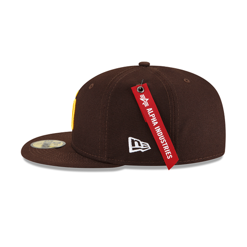 Brown Alpha Industries X New 59 Diego Green Fitted Dark Era Bottom Padres Exclusive San –
