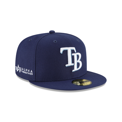 Royal Blue Alpha Industries X Tampa Bay Rays Dark Green Bottom New Era 59Fifty Fitted