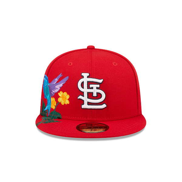 Red St. Louis Cardinals Blooming Gray Bottom New Era 59Fifty Fitted