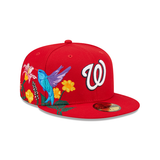 Red Washington Nationals Blooming Gray Bottom New Era 59Fifty Fitted