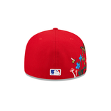 Red Washington Nationals Blooming Gray Bottom New Era 59Fifty Fitted