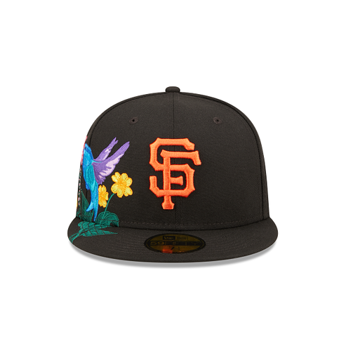 San Francisco Giants SIDE-BLOOM Black Fitted Hat by New Era