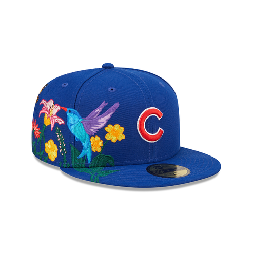 Royal Blue Chicago Cubs Blooming Gray Bottom New Era 59FIFTY Fitted 73/4