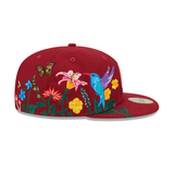 Burgundy Philadelphia Phillies Blooming Gray Bottom New Era 59Fifty Fitted